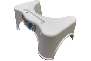 Banquinho Auxiliar Ergonômico para Vaso Sanitário - Apoio de Pés com Base Antiderrapante - Banco de Privada para Posição de C