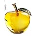 H&D Glaze Crystal Apple Paperweight Craft Decoration (yellow)