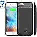 TRONOE Battery Case 4000mAh Portable Charger Case Power Bank Rechargeable Extended Battery Pack Protective Backup Charging Case Cover compatible with Apple iPhone 6s/ 6(4.7 Inch) (Black)
