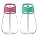 Every Loft Clear Cup Water Bottle Flip Straw Cup for Kids & Toddlers | BPA-Free Dishwasher-Safe, Spill-Proof, Unbreakable, Reusable Clear Sports Cup for Drinking 16 oz Pack of 2