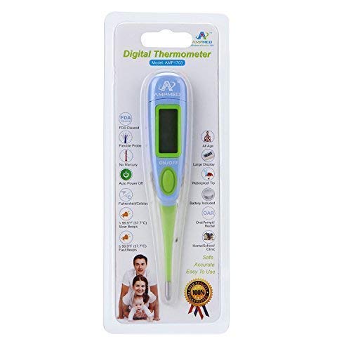Amplim Hospital Medical Grade Digital Baby Oral Thermometer with Cover