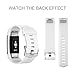 Fitbit Charge 2 Bands, AK Classic Edition Adjustable Comfortable Replacement Wristbands for Fitbit Charge 2 Heart Rate [No Tracker] (White, Small)