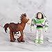 YFTTW 7 Pcs Toy Story Toys Action - Premium Animated Collection with Keychain Included - Fun Party Supplies for Toddlers - Cake Topper Set for Birthday
