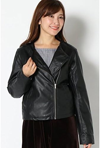 Amazon イッカ レディース Ikka ノーカラーライダースジャケット ブラック 93 Medium コート ジャケット 通販
