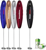 Bonsenkitchen Handheld Milk Frother, Electric Hand Foamer Blender for Drink Mixer, Perfect for Bulletproof coffee,...