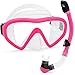 Kids Snorkel Set Underwater Mask & Snorkel Set Comfortable Double Lens Snorkeling Mask & Breathing Tube with Flexible Silicone Mouthpiece - Swimming & Diving Gear with Anti-Leak Design