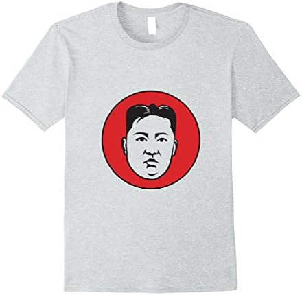 Mens Kim Jong-un T-Shirt, North Korean Supreme Leader, Communism XL Heather Grey