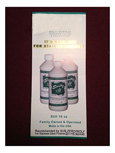 Signature Polish.best stainless steel cleaner!