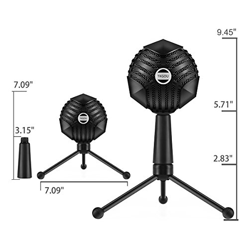 Professional USB Microphone, TKGOU PC Microphone for Windows and Mac Computer, Three Pattern Selects & Headphone Output Microphone for Recording, Podcasting, Streaming, Conference, Vocals, Chats(UM8) - Thumbnail 6