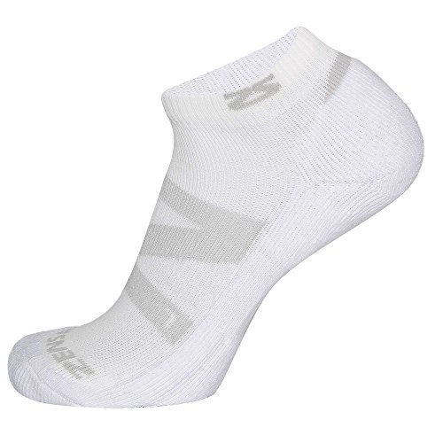Zensah Unisex Ankle Tennis Socks - Sport Socks, Athletic, White, Medium