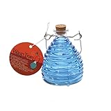 Toland Home Garden Small Blueberry Blue Pesticide-Free 3.75-Inch Diameter Glass Wasp and Fruit Fly Trap 10203