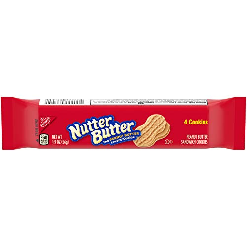 NUTTER BUTTER PEANUT BUTTER SANDWICH COOKIES, SINGLE SERVE, 1.9 OZ