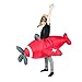 Bodysocks Red Airplane Inflatable Costume for Kids (Age 6+)