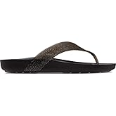 Crocs Splash Glossy Flip Flops, Black, 6 UK