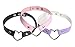 Unisex Vintage Collar Punk Goth Emo Heart Leather Choker Necklace (3 pcs)