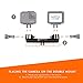 Mount Adapter Accessories with Tripod Mount Adapter Thumbscrews and Phone Clip for GoPro Hero 12 11 10 9 8 7 6 5 4 3 3+ 2 1 Session Black Silver Double Mounting Accessory Kit for Action Cameras