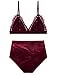 Everyday Bras，Lingerie Set，Women's 18 Hour Original Comfort Strap Bra, Lingerie for Women, Panty Set,G-String(M, Red)