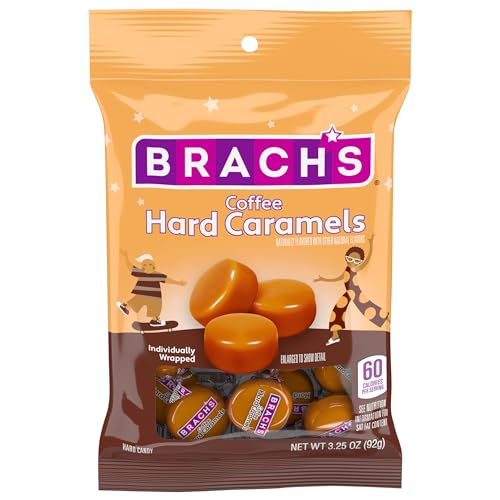 BRACH’S NIPS COFFEE FLAVORED HARD CANDY, INDIVIDUALLY WRAPPED CANDY, 3.25 OUNCE BAGS