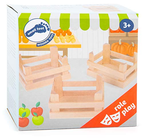 Small Foot Kleine Holzkisten Natur im 3er Set, für Kaufmannsläden oder als Dekoration einsetzbar, ab 3 Jahren, 1808… – Bild 4