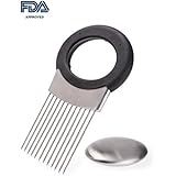 Arel Best Trade Onion Holder For Slicing with Egg Slicer Bonus