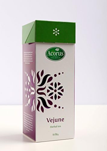 Acorus Vejune - Natural Herbal and Green Tea (18 Pyramid Tea Bags)