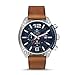 Diesel Men's Overflow Brown Leather Watch DZ4400