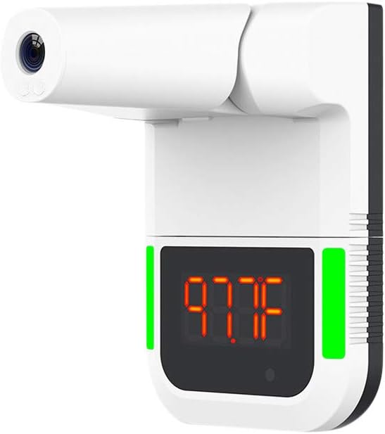 residentD Adjustable Angle Non-Contact Infrared Temperature Measurement K9 Forehead Thermometer with Fever Alarm for Office Home Supermarket School Community Entrance