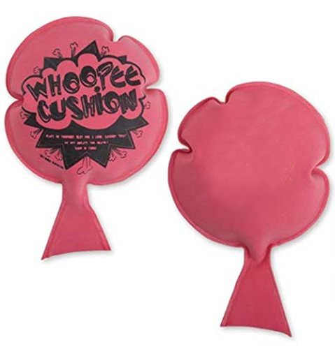 Lot of 12 Whoopie Whoopee Cushion Fart Gag Joke Trick Prank Novelty Party Favor 6"(approx. 15 cm) COLOR: RED