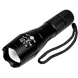 Flashlights,High Lumens Sogrand Tactical Flash Light,5 Modes Flashlight High-Powered Rechargeable Tac Light Water Resistant Handheld Torchlight with Zoom Function
