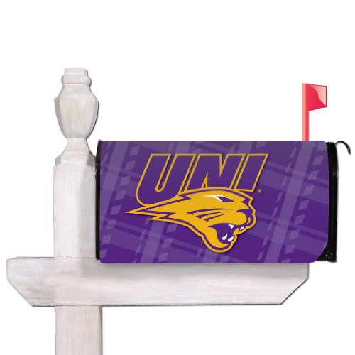 VICTORYSTORE.COM Outdoor Mailbox Cover - University of Northern Iowa, Plaid, Magnetic Mailbox Cover