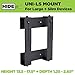 HIDEit Mounts Uni-LS Mount - Patented in 2015, Made in USA - Steel Adjustable Large and Slim Wall Mount. Hide Your Cable TV Box, Satellite Receivers, DVRs, Security NVRs and Other A/V Equipment