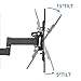 DYNAVISTA Full Motion TV Wall Mount Bracket with Tilting Swivel Articulating Arm up to VESA 200 x 200 mm and 44 lbs for 12 to 40 inch TV Flat Screens and Monitors (Black)
