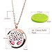 RoyAroma 2PCS Mini Diffuser Necklace, Cloud & Mini Tree of Life Aromatherapy Essential Oil Necklace,Two Patterns Pendant Locket Jewelry,23.6