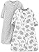 Simple Joys by Carter's Baby 2-Pack Microfleece Long-Sleeve Sleepbag, Grey/White, 6-9 Months