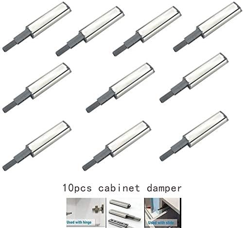Wandofo 10Pcs Cabinet Latch Door Drawer Push to Open System Damper Buffer Catch Tool Kits