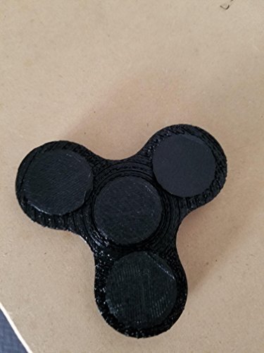EDC Tri-Spinner Fidget Spinner ALL PLASTIC (black)