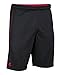 Under Armour Men's Tech Mesh Shorts, Black (001)/Red, Small