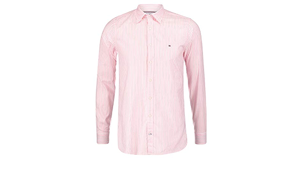 Camisa Tommy Hilfiger Rayas Rosa Hombre L Rosa : Amazon.es: Ropa