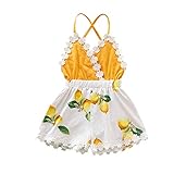 Baby Girl Toddlers Infant Jumpsuit Floral Lace Sleeveless Cami Top Romper Bottom Shorts