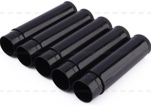 100PCS 5ml Black Color Empty lipstick Lip Balm Container Tube +Caps