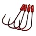 Gamakatsu Trailer Hook SP Size 2/0, 4 Per Pack Red