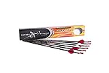 Carbon Express 52113 Maxima Hunter 20-Inch Fletched BuffTuff Plus Carbon Crossbolt with R2 Vanes, 6-Pack