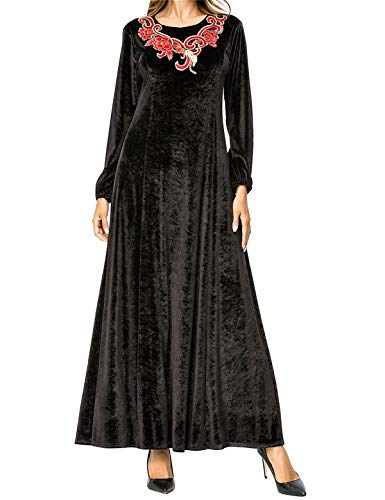 chinese dress ladies ZANZEA Women Vintage Dubai Abaya Turkey Hijab Dress Autumn Sundress So –  TrendycollectionB main image 0