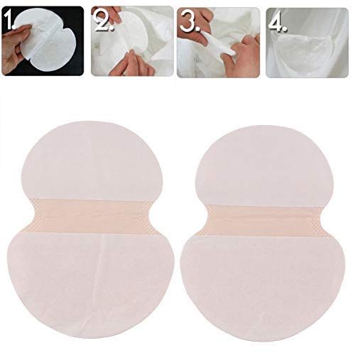 Disposable Underarm Sweat Pads Absorbing Blocks Adhesive Armpit Antiperspirant Odour Sticker Perspiration Absorbent for Dress Shirt Men Women Clothing (20pcs)