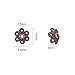 PH PandaHall 180pcs Flower Bead Cap, 6 Colors Bead End Cap Alloy Filigree Metal Multi-Petal Spacer Beads Caps End Charm Caps for DIY Earrings Bracekets Necklace Jewelry Craft Making