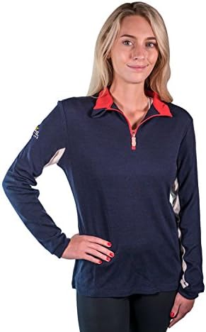 Charlotte Merino Wool Navy, Red and White (Large)