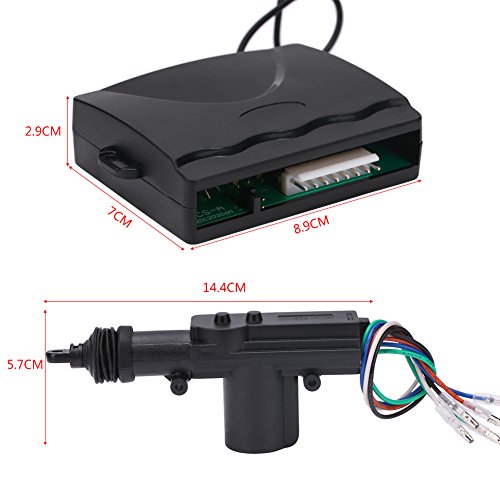 Remote Lock Kit, Universal Car Remote Control 4 Door Power Central Lock System Auto Locking Security Keyless Entry Kit for 2 3 4 car truck doors - Thumbnail 2