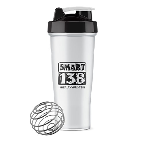 image for Smart138 Healthy Protein BPA Free Shaker Cup w/ Stainless Blender Ball
