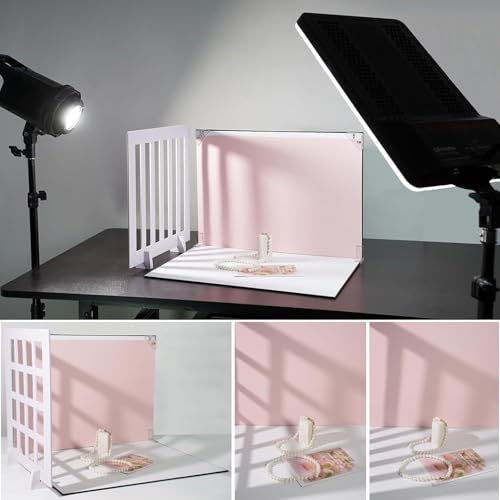 Small Product Photoshoot Props kit, Double-Sided Photo Background Boards with 20 Patterns, Mini Product Shoot Props for Food, Jewelry, Cosmetics, and E-Commerce (10 Boards, 16.5x11.4 Inch)