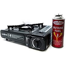 GAS ONE GS-3000 Portable Gas Stove with Carrying Case, 9,000 BTU, CSA Approved, Black